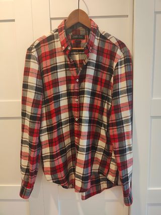 Camisa cuadros Zara man