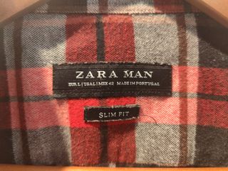 Camisa cuadros Zara man