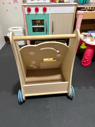 carrito andador madera bebe