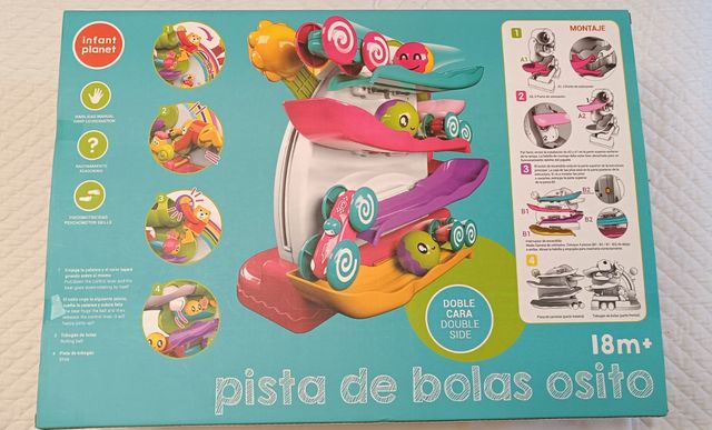 PISTA DE BOLAS Y COCHE