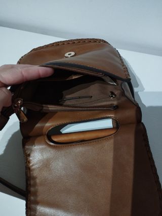 Bolso bandolera pequeña marrón