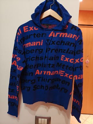 Armani Exchange Pullover con Cappuccio