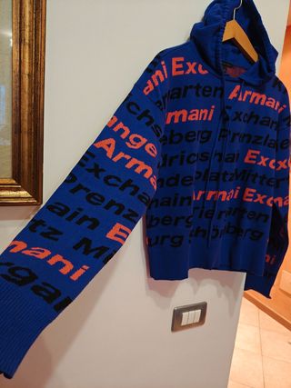 Armani Exchange Pullover con Cappuccio