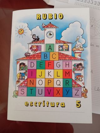 7 Cuadernos de escritura Rubio vintage