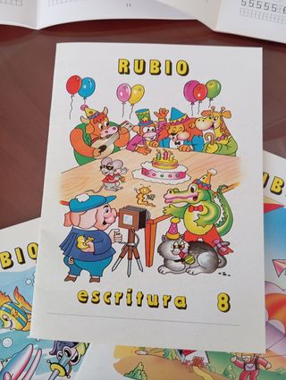 7 Cuadernos de escritura Rubio vintage