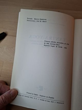 Libro Tantra Yoga 1968