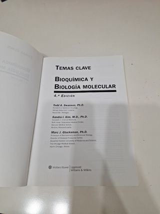 Bioloquímica y Biología Molecular