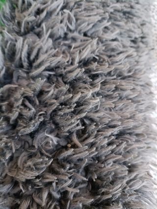 2 alfombras redondas de 112cm (gris)