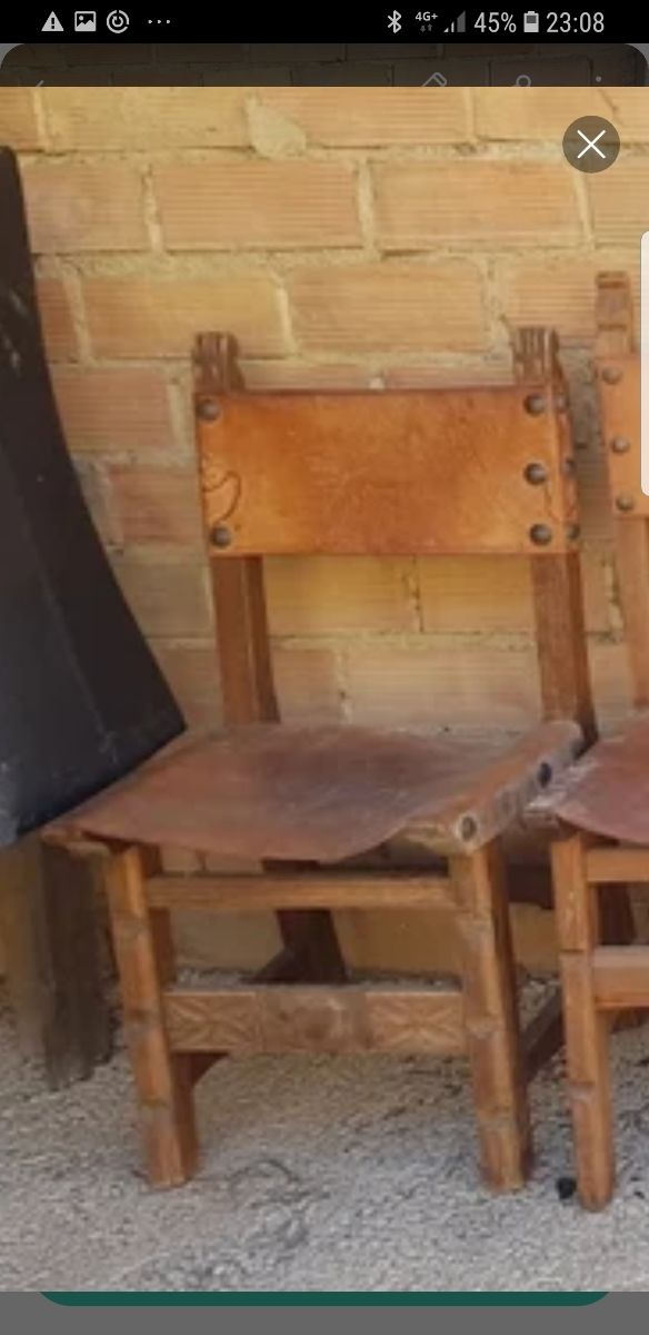 Vendo 3 sillas rusticas
