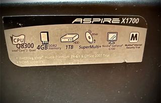 Ordenador Acer Aspire X1700