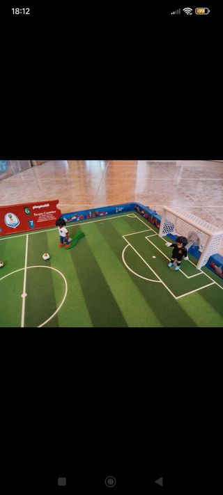 Futbolín Playmobil 