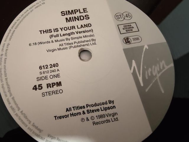 Vinilo Simple Minds