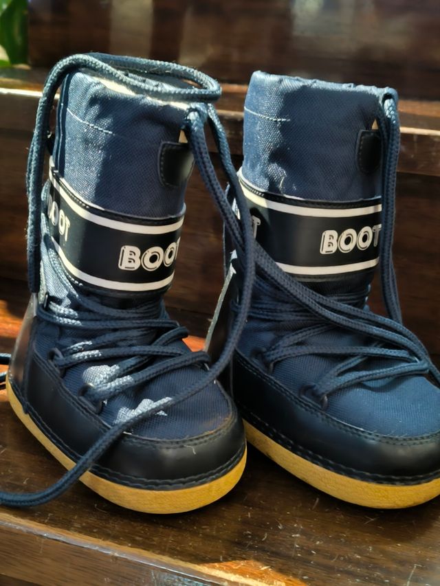 Moon boot bambino scarponi neve blu26/28