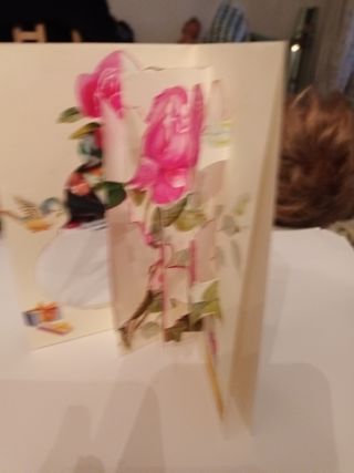 Tarjeta Felicitación cumpleaños vintage"A mi madre