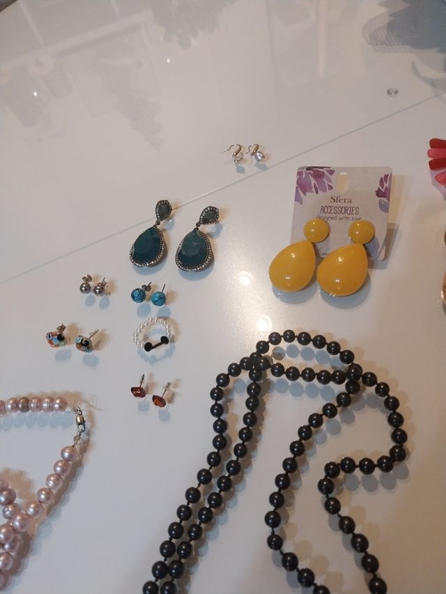 Lote collares pendientes y pulseras