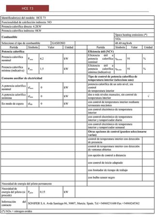 Estufa de gas cerámica Orbegozo  HCE73
