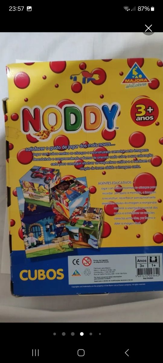 Rompecabezas cubos Noddy