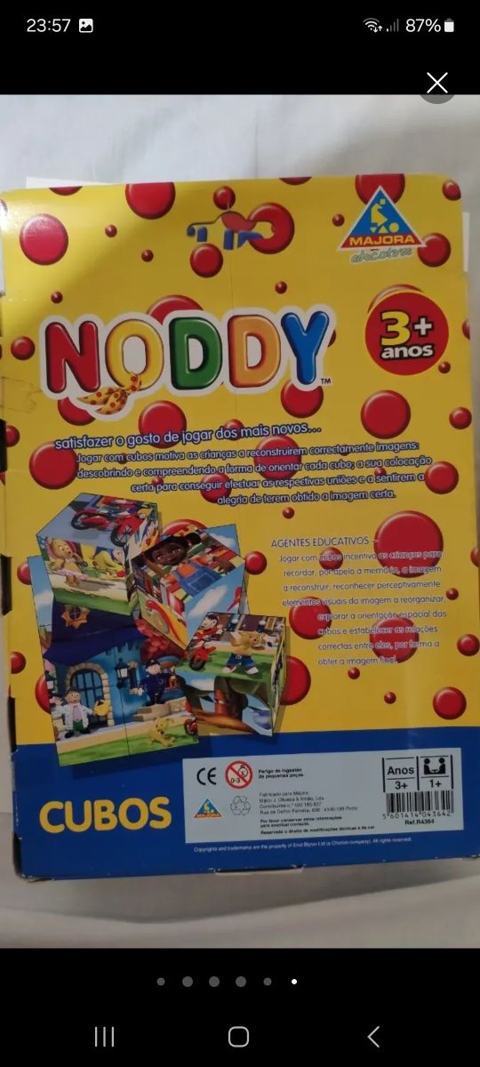 Rompecabezas cubos Noddy