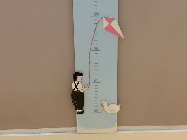 Metro in legno fatto/decorato a mano da appendere