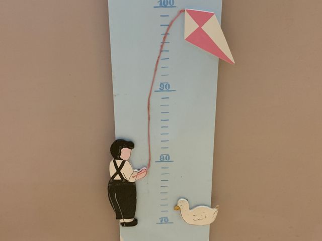 Metro in legno fatto/decorato a mano da appendere