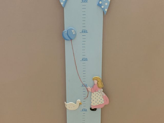 Metro in legno fatto/decorato a mano da appendere