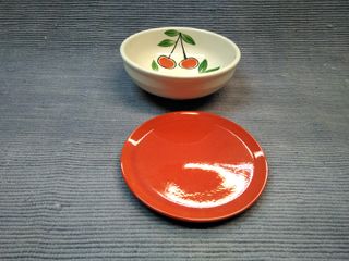 vajilla ceramica pintada mano escurridor verdura