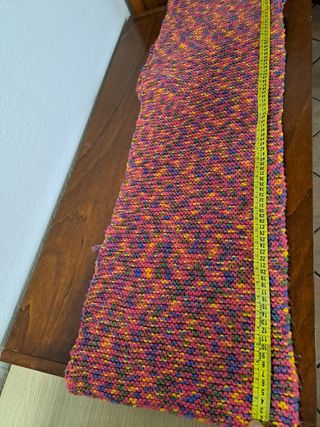 Sciarpa lana lavorazione maglia multicolore