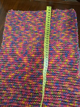 Sciarpa lana lavorazione maglia multicolore