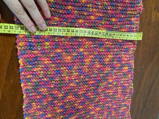 Sciarpa lana lavorazione maglia multicolore