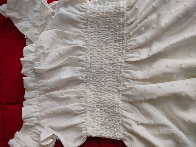 lote 2 vestidos cortos blancos XS