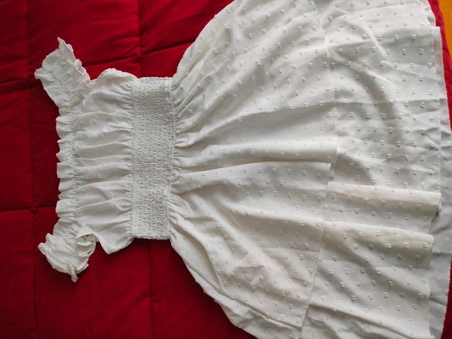 lote 2 vestidos cortos blancos XS