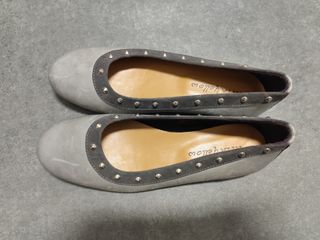 Bailarinas Rita Yellow de piel. N°39. Nuevas