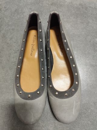 Bailarinas Rita Yellow de piel. N°39. Nuevas