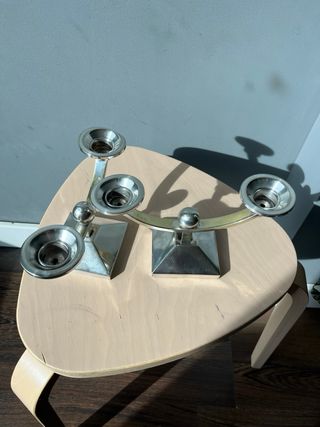 Candelabros metalicos Art Deco 2