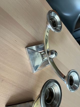 Candelabros metalicos Art Deco 2