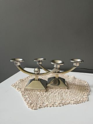Candelabros metalicos Art Deco 2