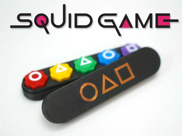Juego de Gonggi con caja inspirada en Squid Game