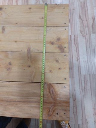 Mostrador de doble altura de madera