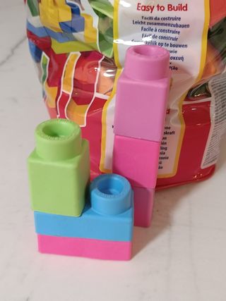 Juego bloques blandos construcción bebes