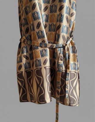 Vestido NAF NAF vintage satinado ideal Navidad