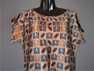 Vestido NAF NAF vintage satinado ideal Navidad