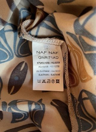 Vestido NAF NAF vintage satinado ideal Navidad