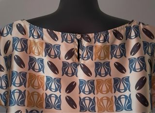 Vestido NAF NAF vintage satinado ideal Navidad