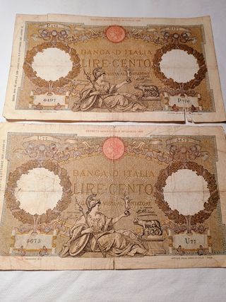100 lire carta