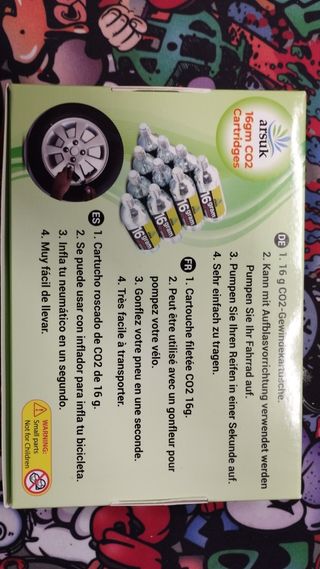 CARTUCHO DE CO2 DE 16G