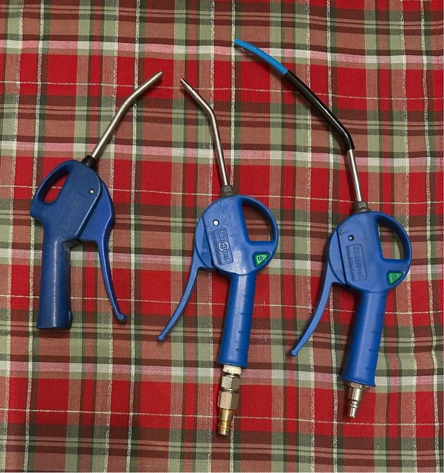 Pistole per compressore ad aria.