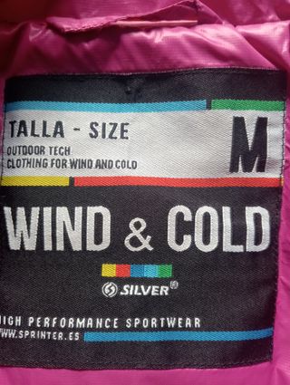 Chaqueta chica tipo plumas Silver Wind & Cold T-M