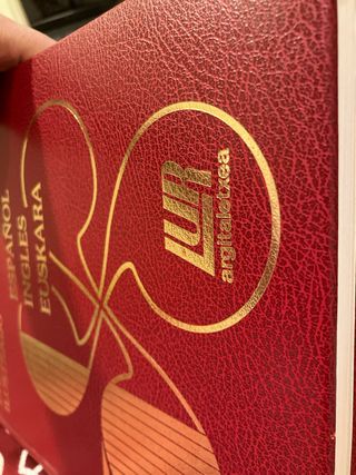 Diccionario ilustrado español  inglés euskera