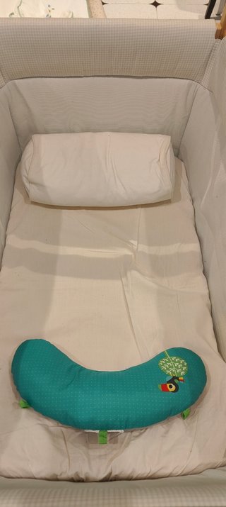 Lote cuna+contenedor pañales Diaper+ 2 cambiadores