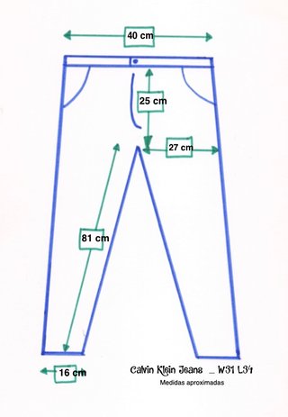 Calvin Klein Jeans. Pantalón vaquero skinny. W30